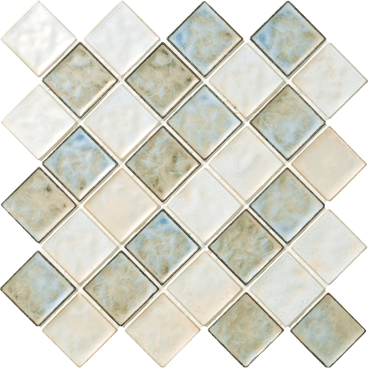 天然石 緑と白の模様 KUL-06｜商品検索｜タイルの名古屋モザイク工業株式会社